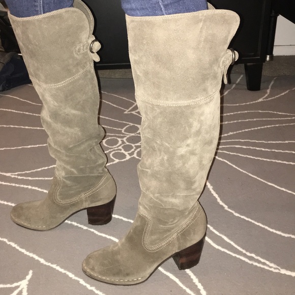 The Frye Company Alex Slouchy Suede Boots - Dark Brown  FRYE Suede Slouchy Boots